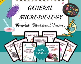 Mikrobiologie-Anmerkungen: 100+ Seiten Krankenpflegeschul-Lehrführer (Digital PDF)