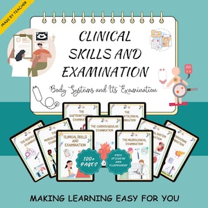 Clinical Skills & Examinations Notes Study Guide - OSCE Checklist for Medical Students -  Physical Assessment Note - Nursing Assessment Tool