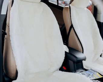 Premium Schaffell-Autositzbezüge - handgefertigte natürliche Wollpolster für ultimativen Komfort