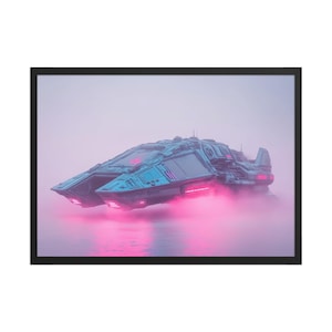 Sweet Spaceship - Arte fantascientifica - Stampa di alta qualità - Poster in carta opaca con cornice