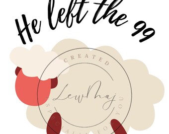 Lost Sheep Christian PNG, Bible Verse Faith Apparel (Digital Image)