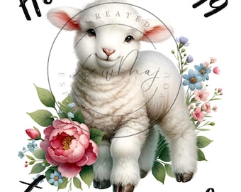 Lost Sheep Bible Verse PNG: Christian Faith Apparel (Digital Image)