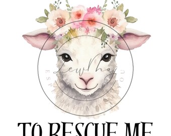 Lost Sheep Christian PNG, Bible Verse Digital Image (Matthew 18:12-14)