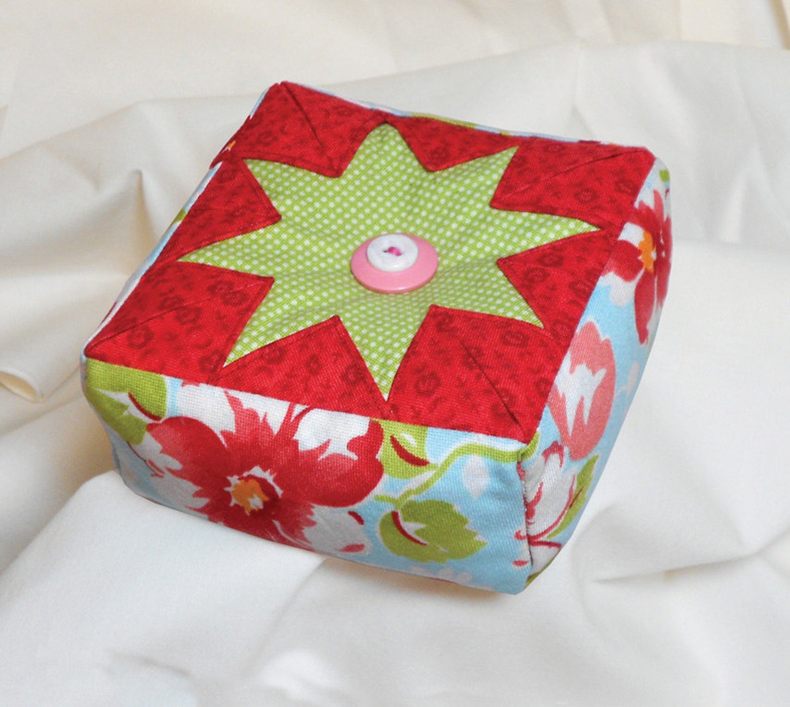 Folded Star Pin Cushion PATTERN With Custom Template Etsy