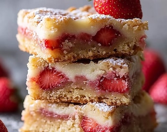 Blondies fraises et citron