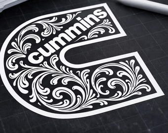 Cummins C Vinyl Decal SVG PNG | Instant Digital Download