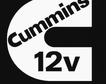 Cummins 12v Logo PNG | Diesel Truck Decal | Cut Ready Digital Download