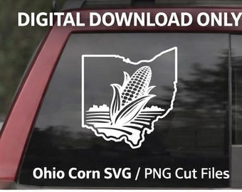 Ohio Corn SVG PNG | Cricut & Silhouette Cut File | Digital Download