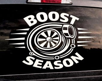 Boost Season Turbo Decal SVG, Racing Car Sticker, Cricut Cut File (Digital Download)