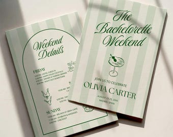 Bachelorette party itinerary, Bachelorette invitation, Bach invite, Bachelorette Weekend, Travel Itinerary, Coastal Bachelorette, Girls trip