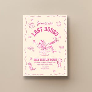Last Rodeo Bachelorette Invite Itinerary, Bachelorette Weekend Invite ...
