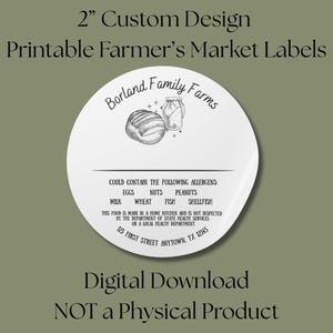 Druckbare Etiketten für Bauernmarkt | Digitaler Download | Sauerteigbrot Design | Backwaren Tags | Personalisierte schreiben auf Farm Markt Preisschild