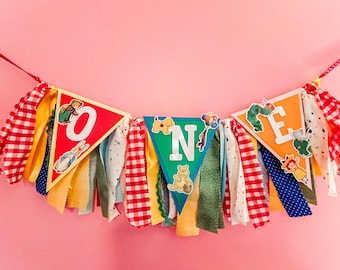 One For the Books First Birthday Decorations - Chapter One Banner, Party Hat, Cake Topper, Cupcake Toppers