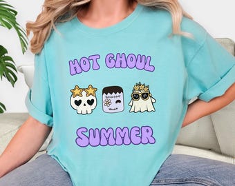 Summerween T-Shirt: Hot Ghoul Summer Comfort Colors Tee