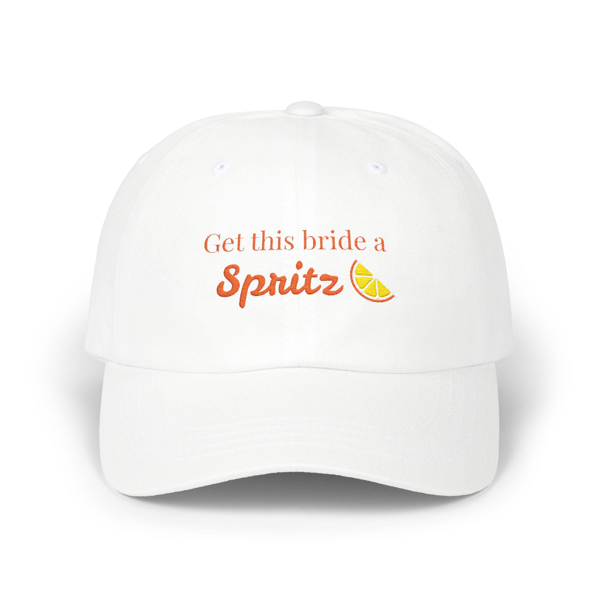 Bachelorette Aperol Spritz Trucker Hats (9 hats - 8 blue, 1 white) Embroidered Aperol Spritz Baseball Cap: Custom Bachelorette  main image 2