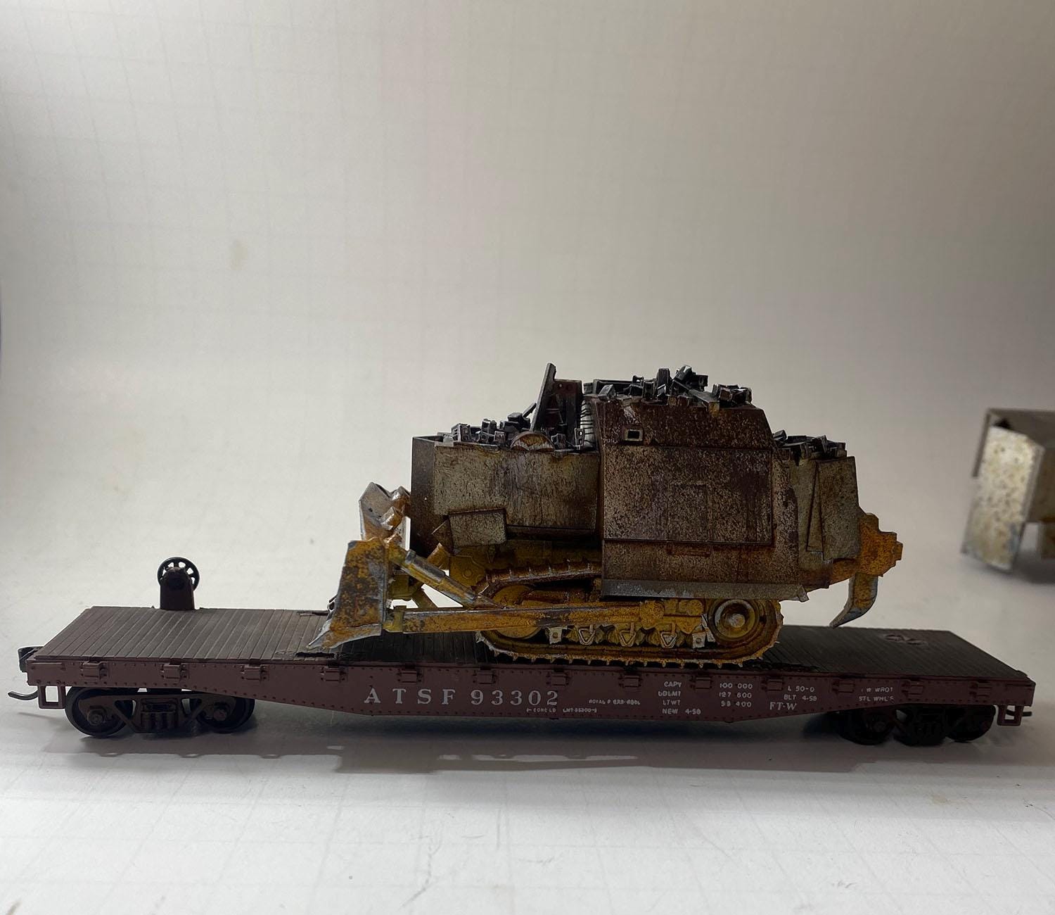 Killdozer Komatsu D355A Custom Weathered Bulldozer 1:87 Ho Scale
