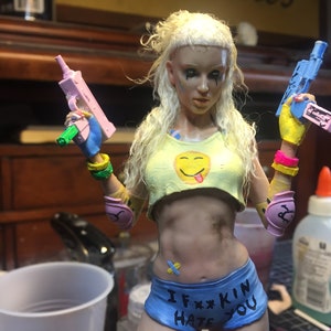 Yolandi Visser 8 inch resin garage kit Die Antwoord Ninja