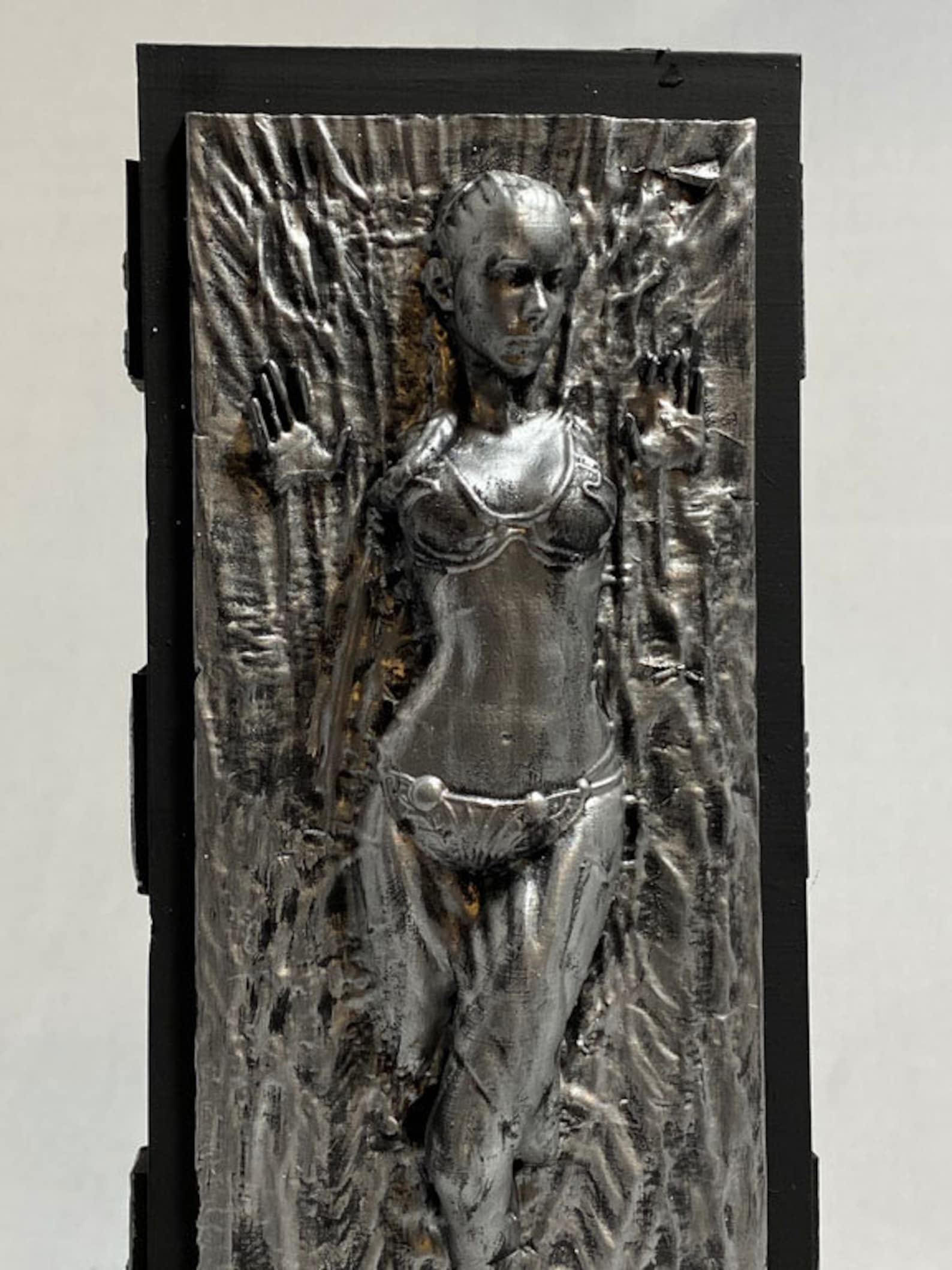 Star Wars Leia As Jabba's Slave frozen in carbonite resin | Etsy