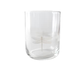 Zara Dragonfly Transfer Glass Tumbler (Set of 4)
