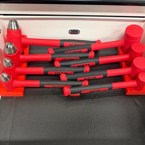 Icon Series Hammer & Plier Organizers – Modular 3D Printed Tool Holders for Harbor Freight Tools