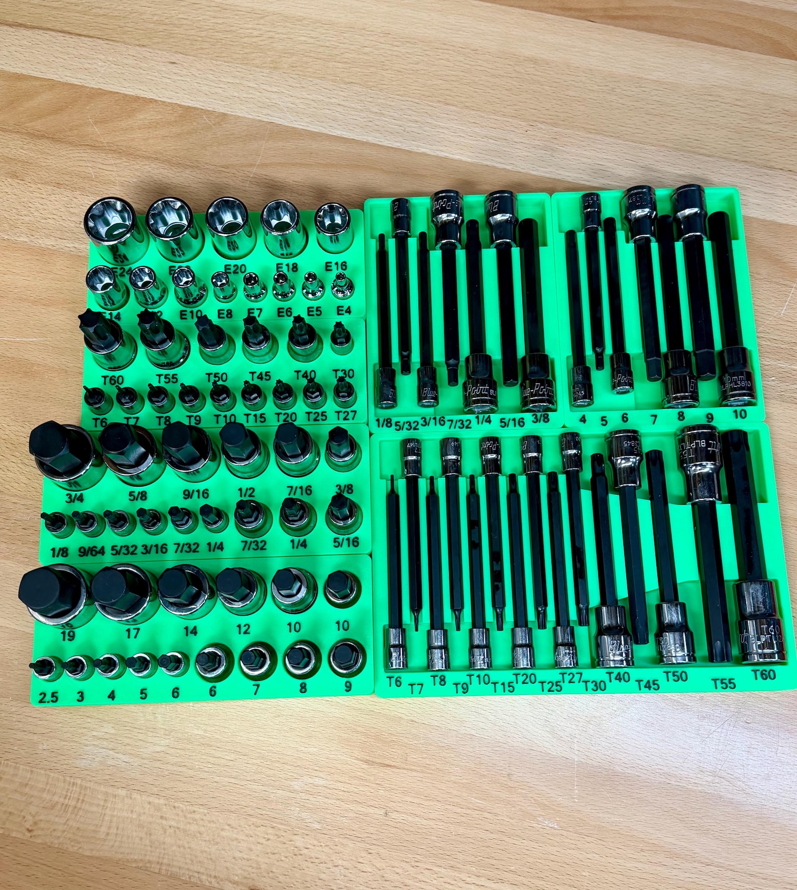 Blue-point BLPTHC87 Bit Socket Organizer – Fits 87pc TORX & Hex Bit ...