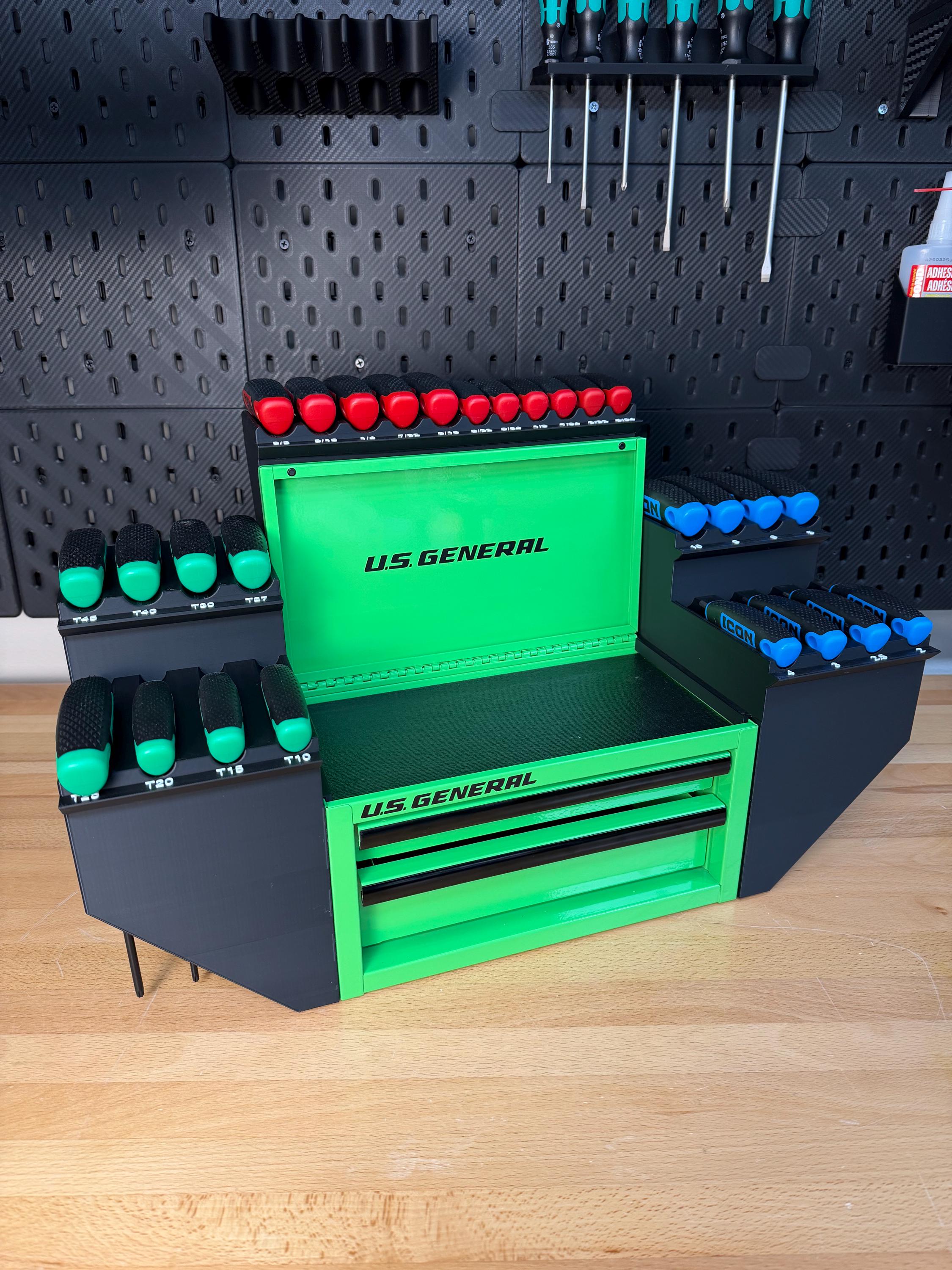 Icon Compatible T-handle Organizer Fits US General Mini Toolbox