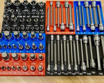 Master Bit Socket Organizer – Compatible with Harbor Freight Quinn 87pc Set #70347