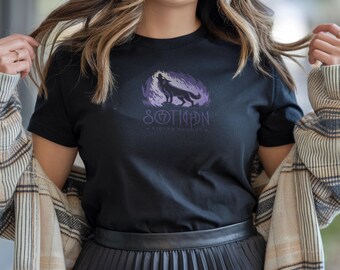 Wolfsbeschützer-Shirt, Wolfsshirt, Gothic-Wolfs-T-Shirt, Fantasy-Shirt, Werwolf-Shirt, Dark-Academia-T-Shirt, Geschenk für Wolfsliebhaber, Komfortfarben