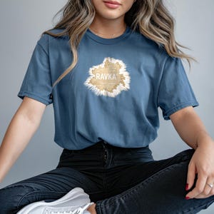 T-shirt couleurs confort Shadow Fold, t-shirt explorateur fantastique, chemise de carte Ravka du vieux monde, cartographie Dark Fantasy