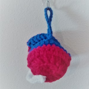 Football Helmet Hanging Ornament, Red And Blue, Gift For Spots Fan, Wall Decoration