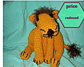 SEPARACIÓN del ganchillo León con melena Fuzzy Amigurumi grande peluche juguete Animal de Leo