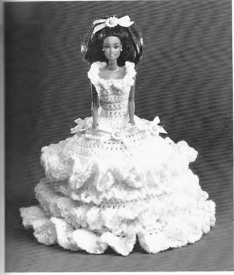 Crochet Fashion Doll Toilet Tissue Covers Crochet Pattern Etsy