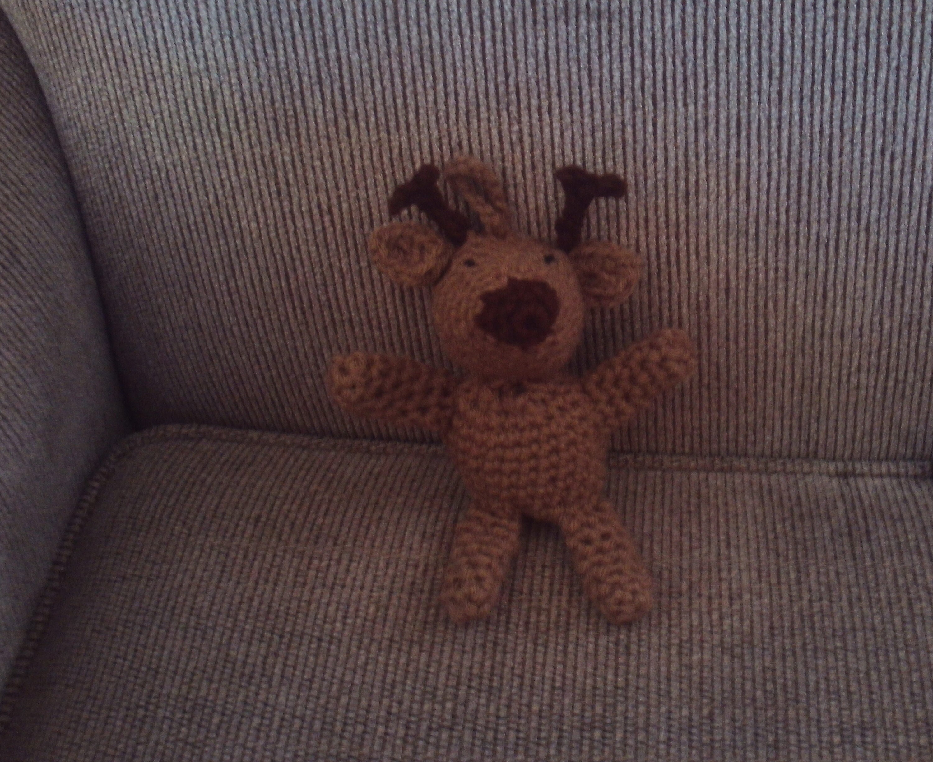 Crochet Reindeer Stuffed Animal Christmas Tree Ornament Etsy