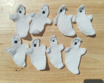 Mini Ghost Decoration  , Crochet Halloween Party Decor