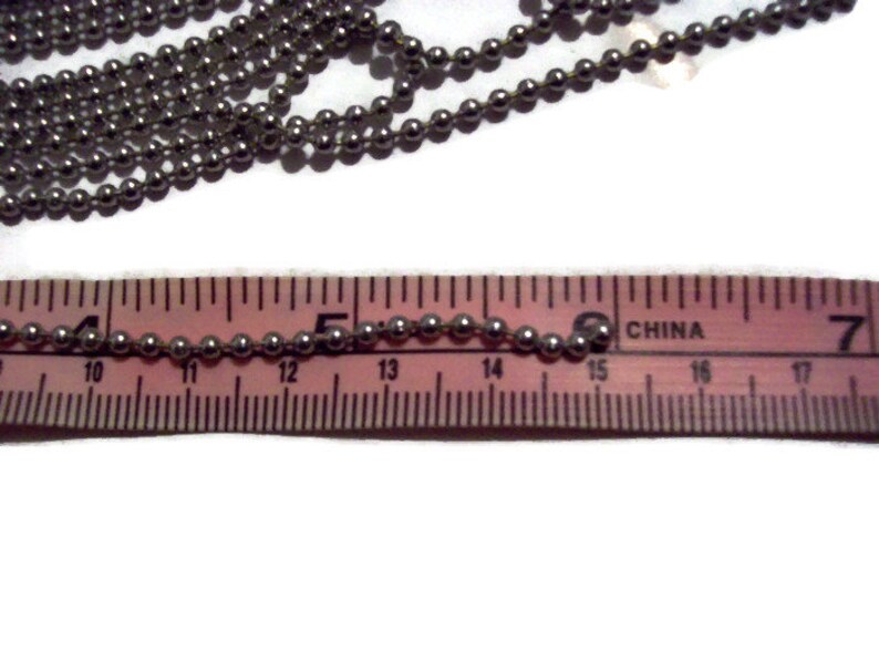 Aluminum Ball Chain and 10 Connectors 10 Feet Length Size Etsy