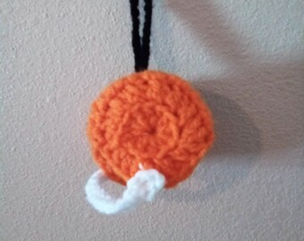 Football Helmet Wall Decoration , Orange And Black, Gift For Spots Fan, Hanging Ornament