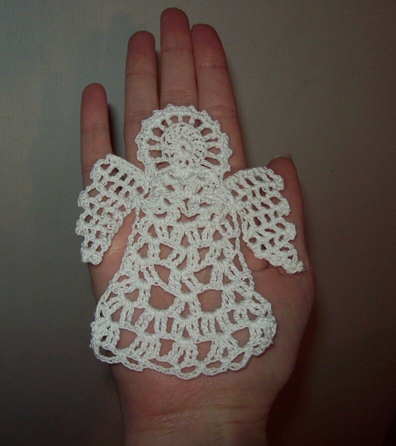 Small Angel Doily Bookmark Ornament Decoration Your Choice Etsy Denmark