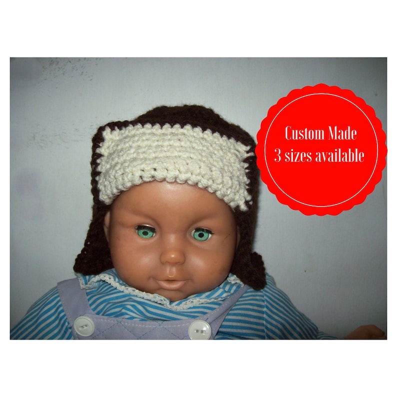 Boy's Aviator Hat Custom Made Sizes Available 6 Months image 0