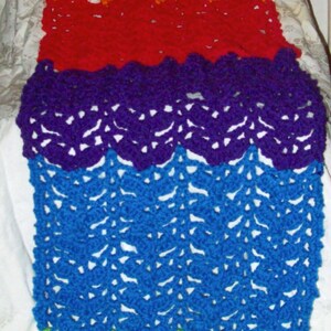 Rainbow Wrap, Women's Fashion Accessory , Prayer Shawl , Crochet Scarf image 3