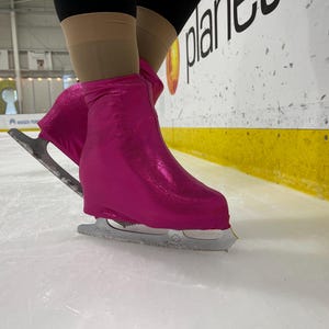 Adult Ice Skate Figure Skate Roller Skate Boot Covers- Pink Sparkle