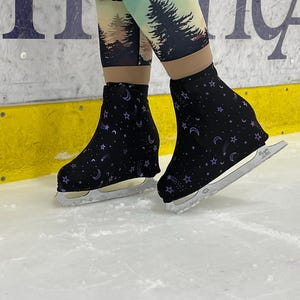 Celestial ice skate and roller skate boot covers for adults