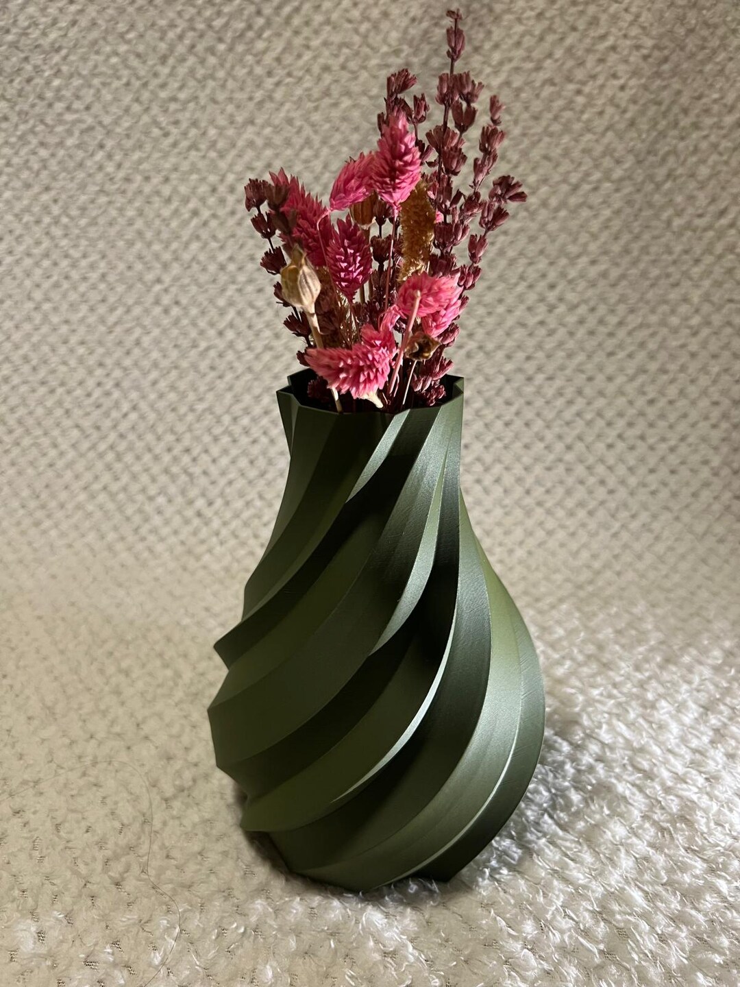 2 Waterproof 3D Printed Twisted Vase - Etsy