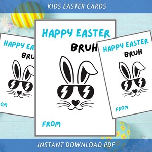 Paaskaarten, kinderpaaskaarten, grappige kinderkaarten voor de klas, schoolpaaskaarten direct download, afdrukbaar