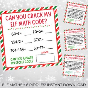 6 7 Elf Prop Game, Elf Math 67, Riddle 6-7, Maths Activities Six Seven, School Teacher Game Elf Printable Sign 4x4" Instant Download PDF