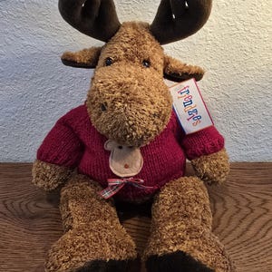 Collectable plush moose