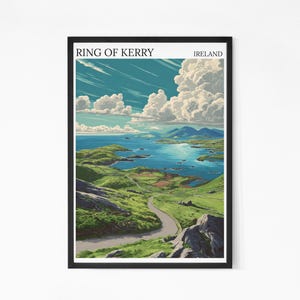 Ring of Kerry Travel Poster: Ireland Art Print