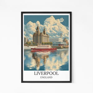 Liverpool Travel Poster: Vintage England Art Print