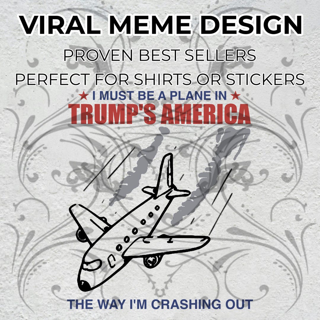 Funny Plane Crash Meme PNG: Political Satire (digital Download) - Etsy