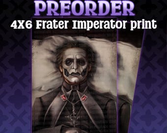4x6 Spökinspirerat konsttryck | Frater Imperator Evig Slumber