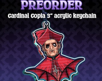 PREORDER | 3 inch Satanic Cardinal Acrylic Keychain